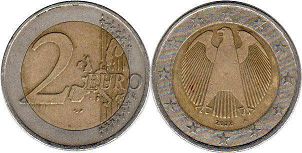 moneda Alemania 2 euro 2002