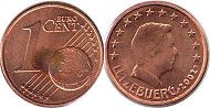 moneda Luxemburgo 1 euro cent 2002