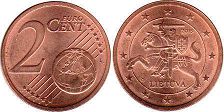 moneda Lituania 2 euro cent 2015