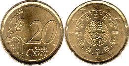 moneda Portugal 20 euro cent 2011