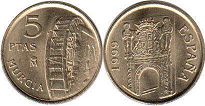 moneda España 5 pesetas 1999