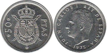 moneda España 50 pesetas 1975 (1979)