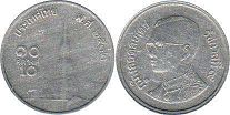 moneda Thailand 10 satang 1989