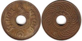moneda Thailand Siam 1 satang 1935