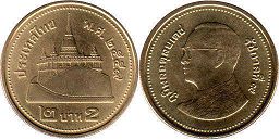 moneda Thailand 2 baht 2009