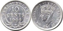 moneda Terranova 10 centavos 1944