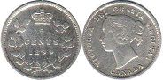 moneda canadian old moneda 5 centavos 1899