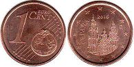 moneda España 1 euro cent 2016