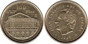 moneda España 100 pesetas 1997