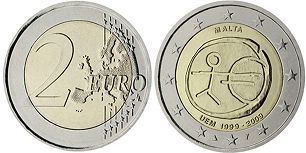 moneda Malta 2 euro 2009