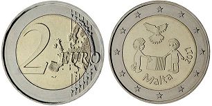 moneda Malta 2 euro 2017
