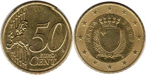 moneda Malta 50 euro cent 2017