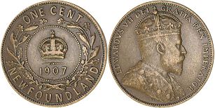 moneda Terranova 1 centavo 1907