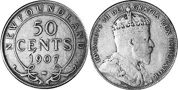 moneda Terranova 50 centavos 1907