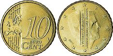 moneda Países Bajos 10 euro cent 2014