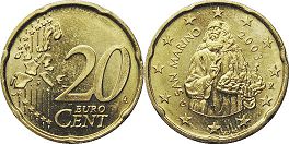 moneda San Marino 20 euro cent 2003