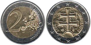 moneda Eslovaquia 2 euro 2017