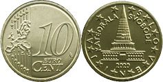 moneda Eslovenia 10 euro cent 2020