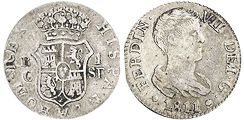 moneda España 1 real 1811