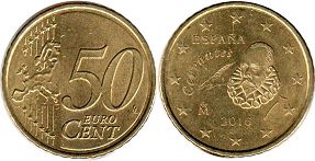 moneda España 50 euro cent 2016