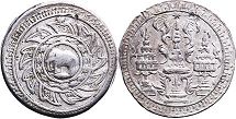 moneda Thailand Siam 1 fuang 1860