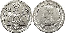 moneda Thailand Siam 1 fuang 1876-1900