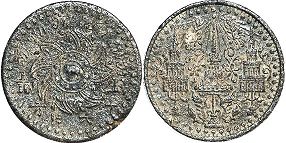 moneda Thailand Siam 1 solot 1862