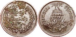 moneda Thailand Siam 1 solot 1874