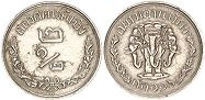 moneda Siam Thailand 2,5 satang 1897
