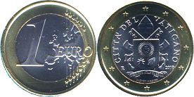 moneda Vaticano 1 euro 2019