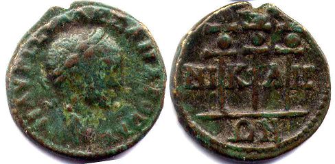 moneda Imperio Romano Severus Alexander Nicaea