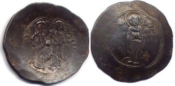 moneda bizantina Andronikos Iaspron trachy