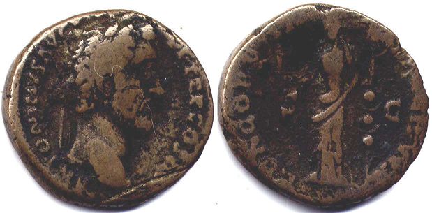 moneda Imperio Romano Antonino Pío As
