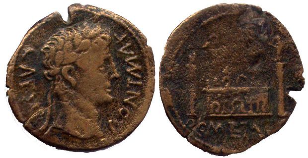 moneda Imperio Romano Augustus as
