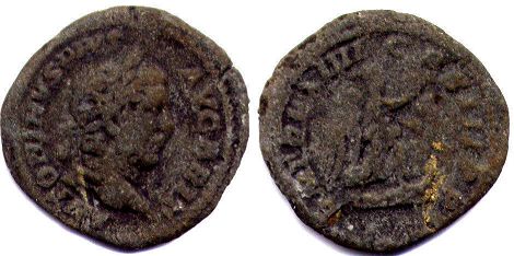 moneda Imperio Romano Caracalla denario