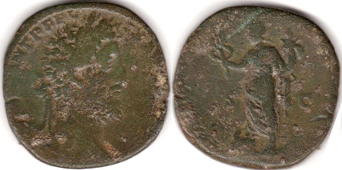 moneda Imperio Romano Commodus Sestercio 