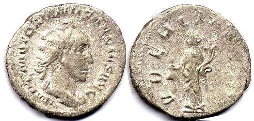 moneda Imperio Romano Trajan Decius antoninianus