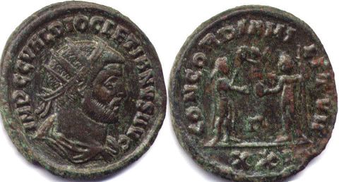 moneda Imperio Romano Diocletian antoninianus