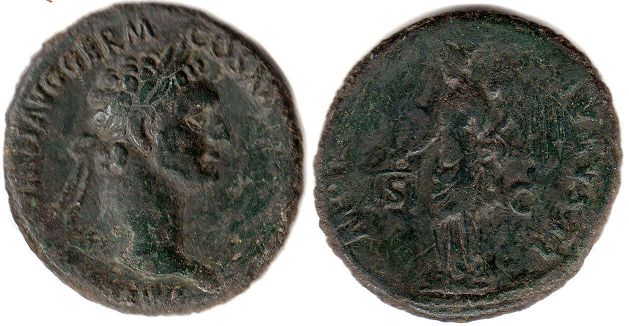 moneda Imperio Romano Domitianus As