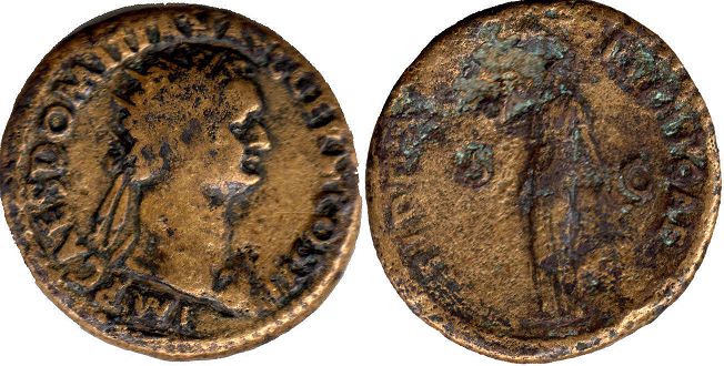 moneda Imperio Romano Domitianus Dupondio 