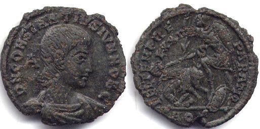 moneda Imperio Romano Constantius Gallus