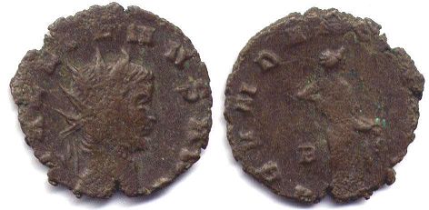 moneda Imperio Romano Gallienus antoninianus