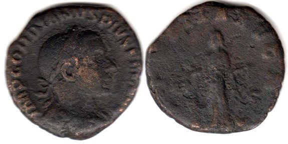 moneda Imperio Romano Gordian IIIas