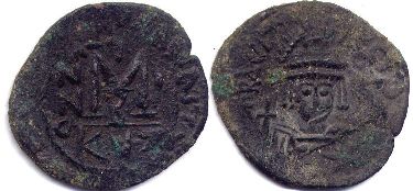 moneda bizantina Heraclius follis