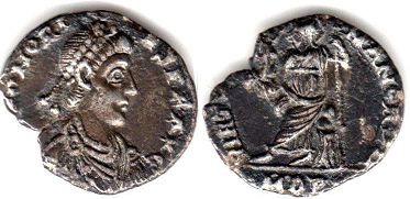 moneda Imperio Romano Honorius