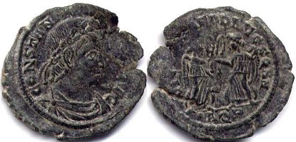 moneda Imperio Romano Constans
