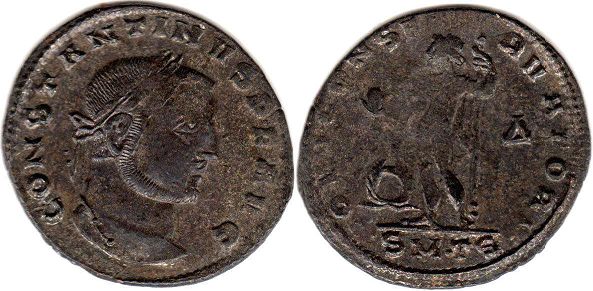 moneda Imperio Romano Constantino I the Great follis