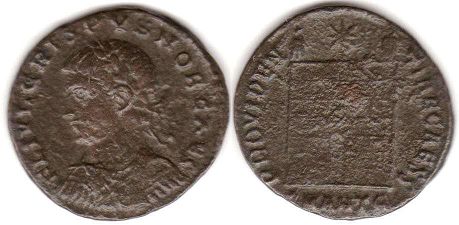 moneda Imperio Romano Crispus