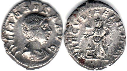moneda Imperio Romano Julia Maesa denario