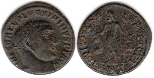 moneda Imperio Romano Maximinus II Daia